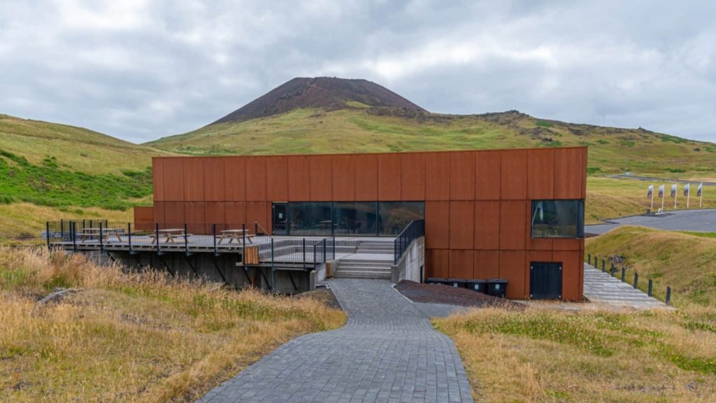 Eldheimar Museum in Heimaey Iceland built around a home buried during the 1973 Eldfell volcanic eruption