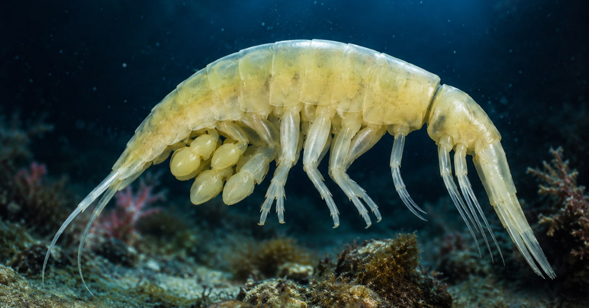 Dulcibella camanchaca, a pale predatory amphipod from the Atacama Trench