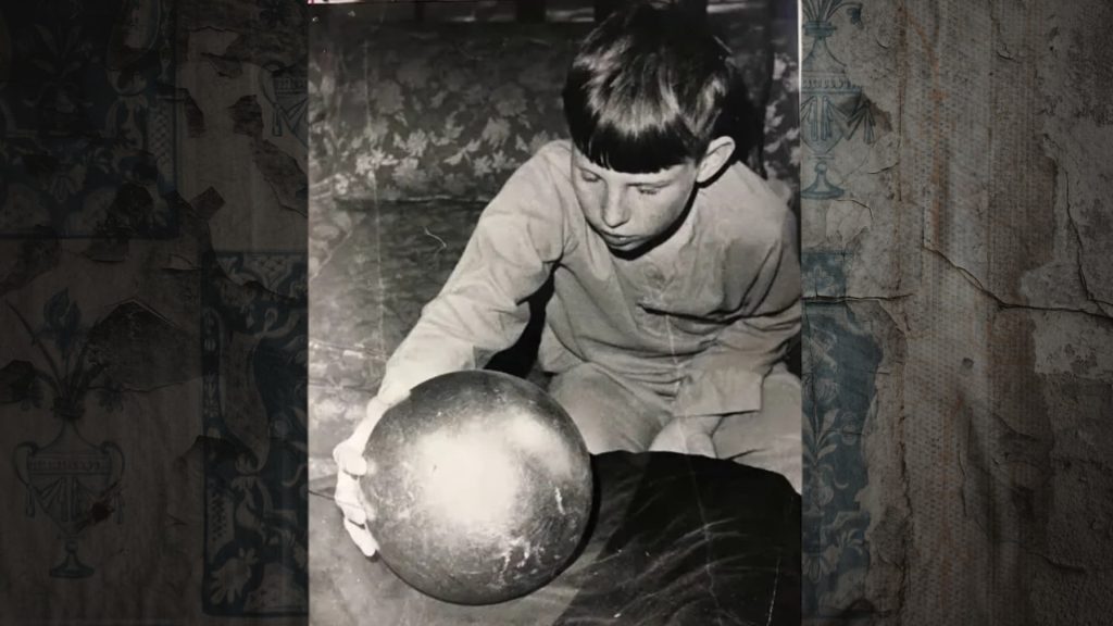 Historical photograph of the Betz Sphere found in Florida in 1974
